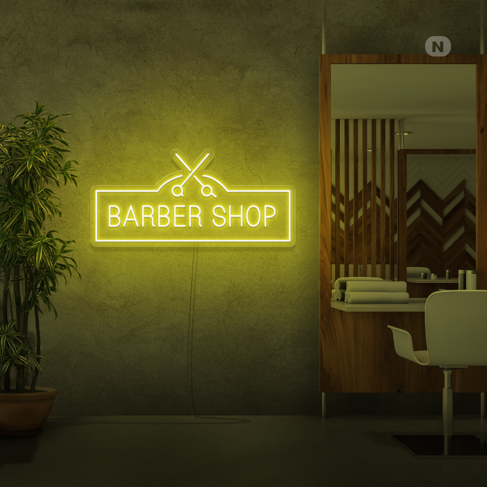 Insegna al neon Barber Shop