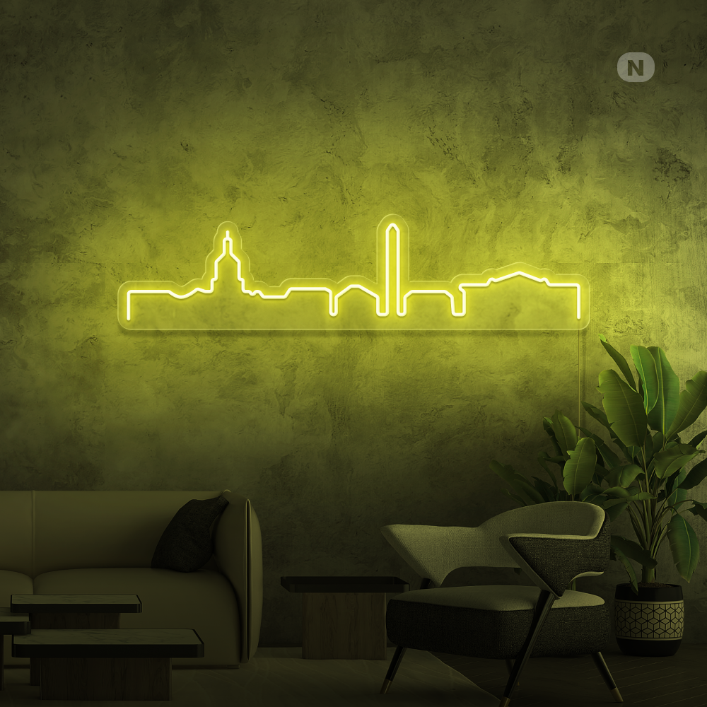 Insegna al neon Skyline