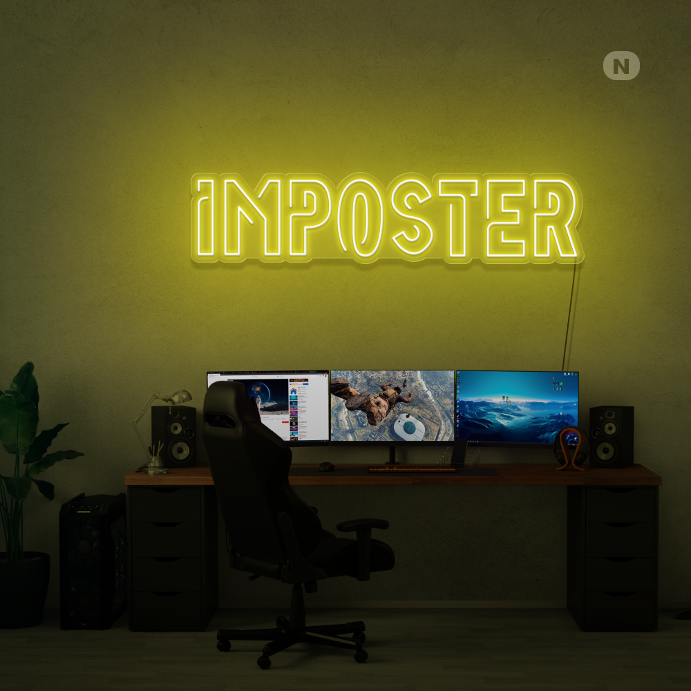 Insegna al neon Imposter