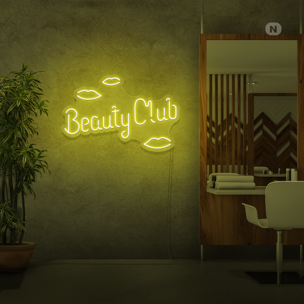 Insegna al neon Beauty Club