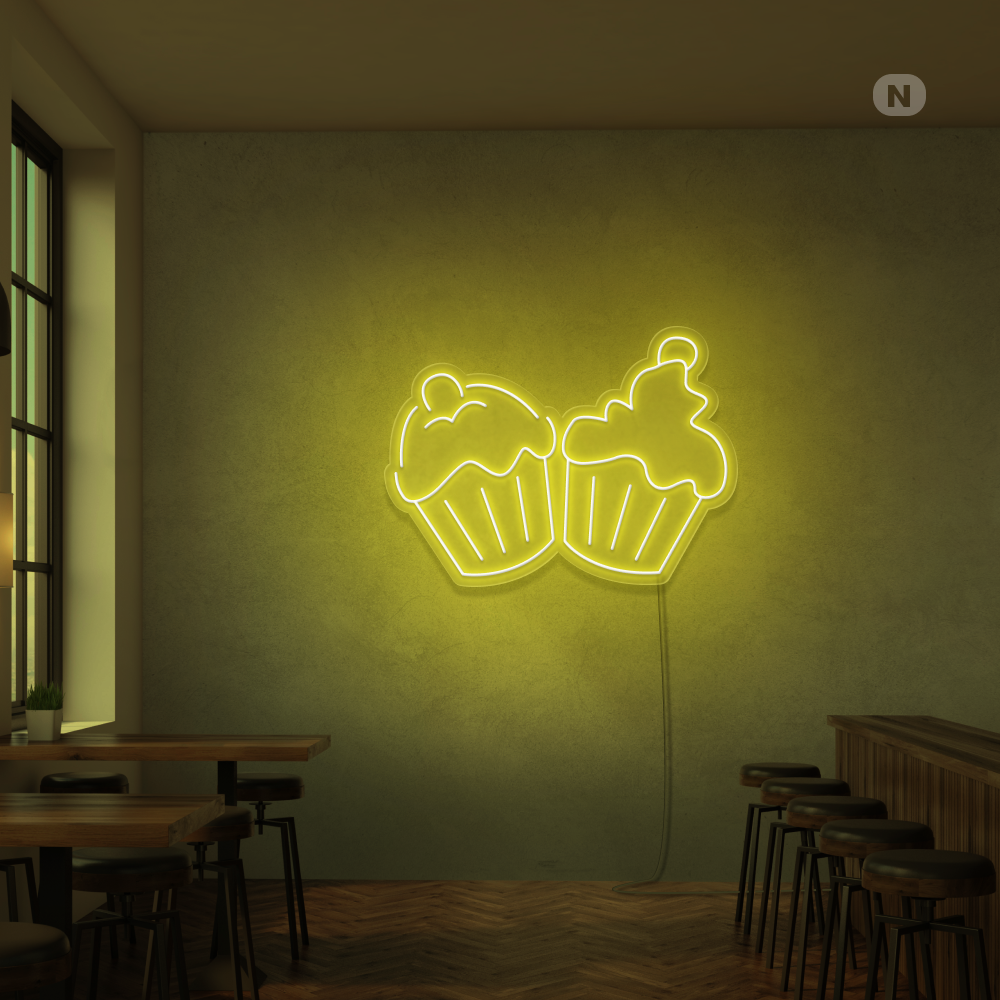 Insegna al neon Cupcakes
