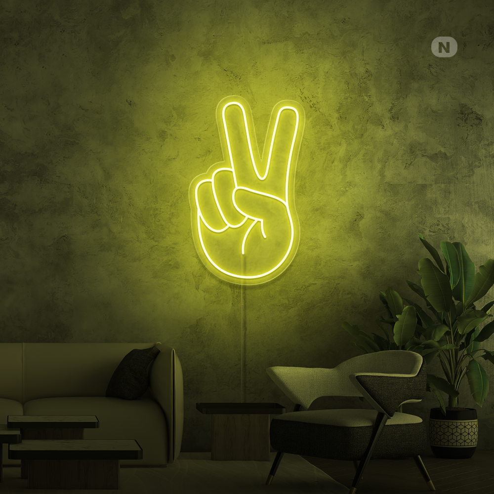 Insegna al neon Peace