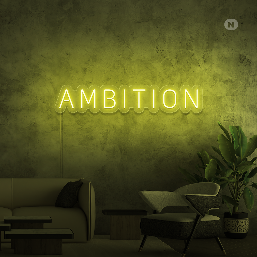 Insegna al neon Ambition
