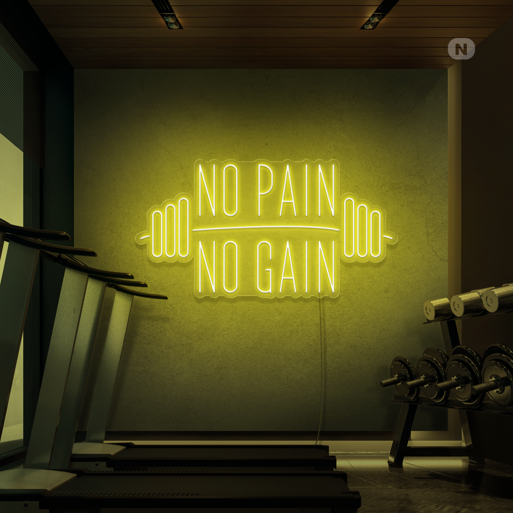 Insegna al neon No Pain No Gain