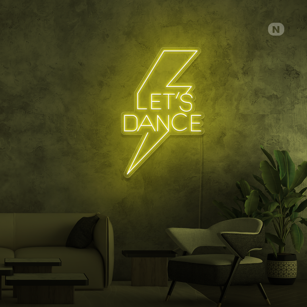 Insegna al neon Let's Dance