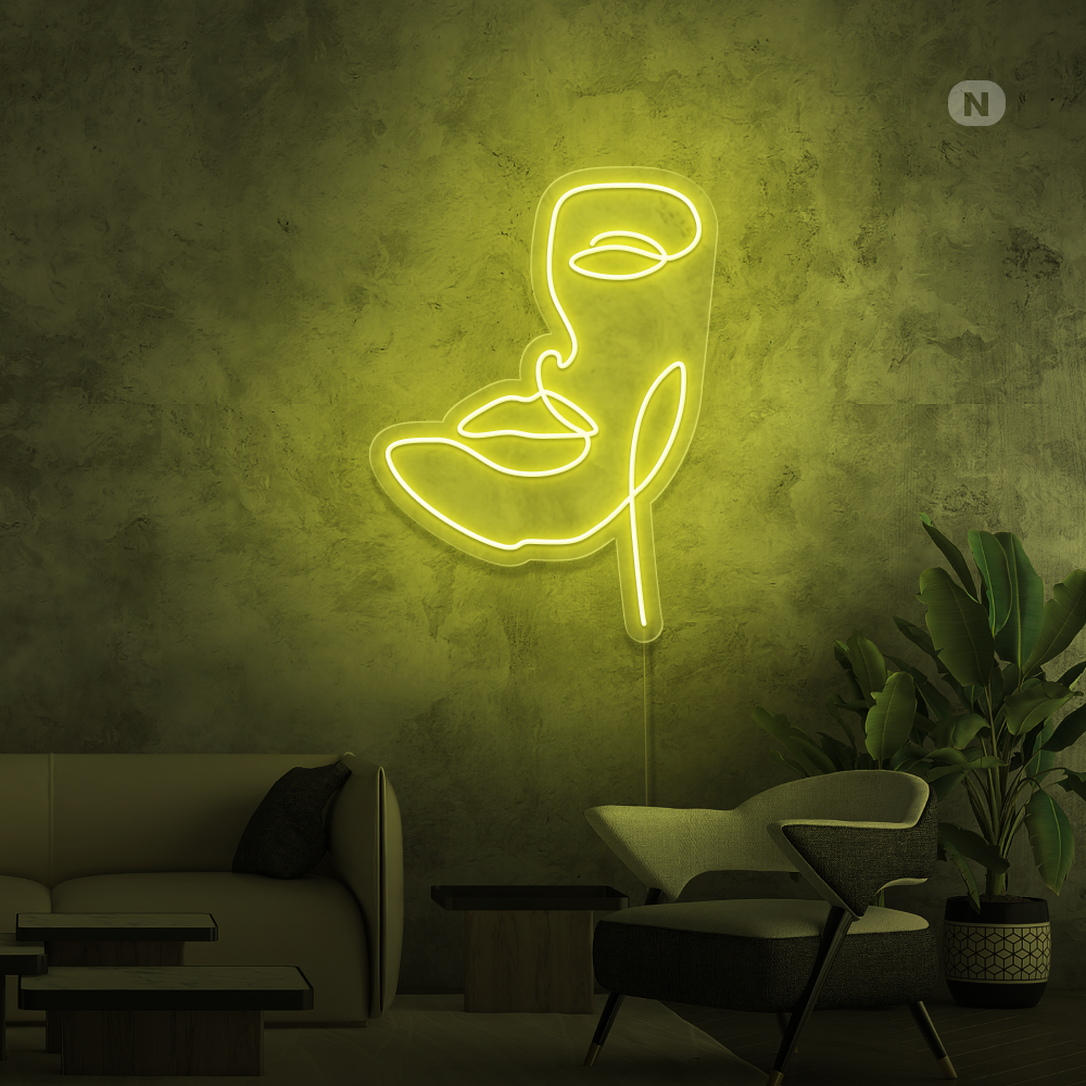 Insegna al neon Maschera