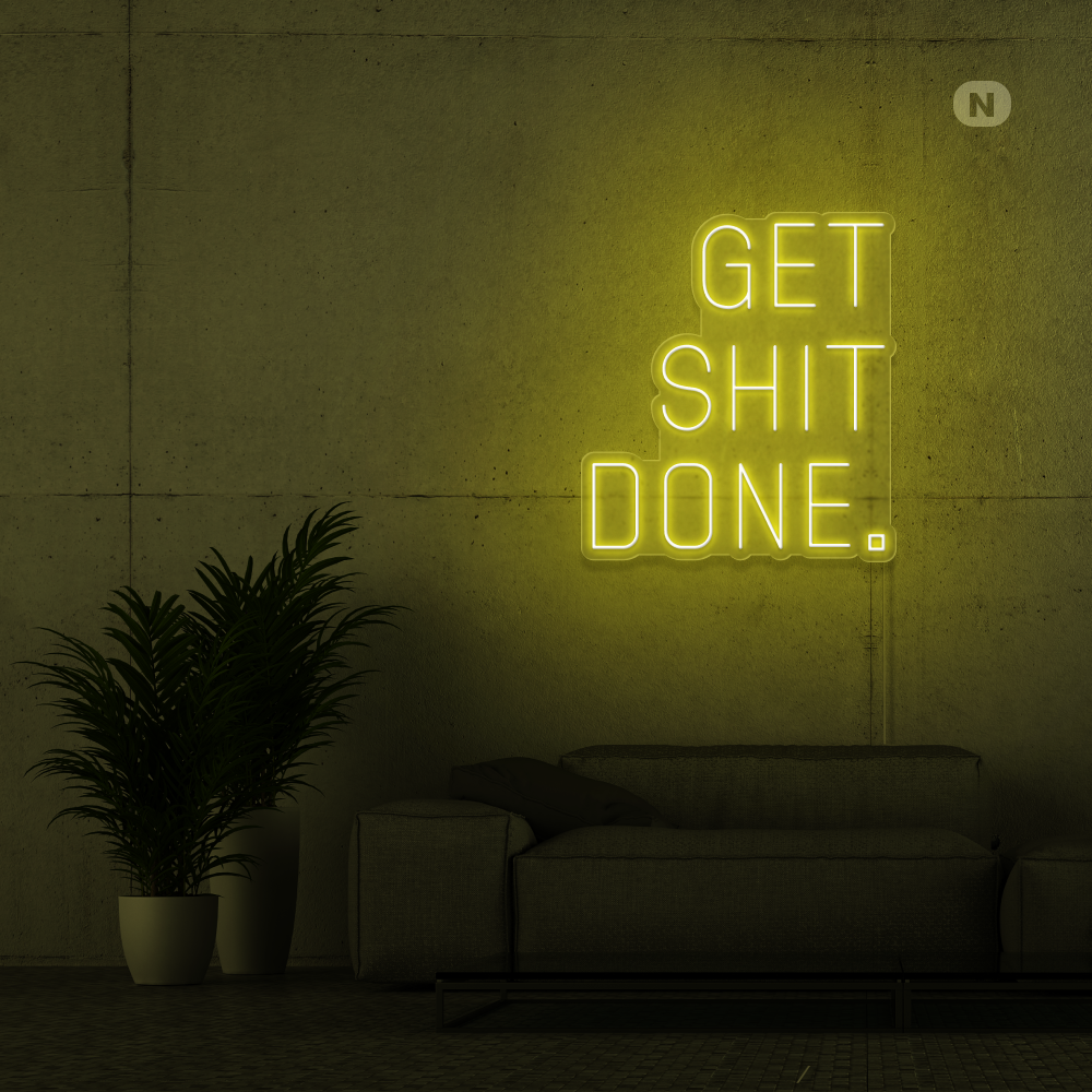 Insegna al neon Get Shit Done