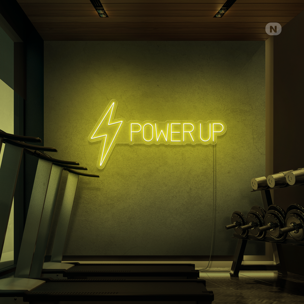 Insegna al neon Power Up