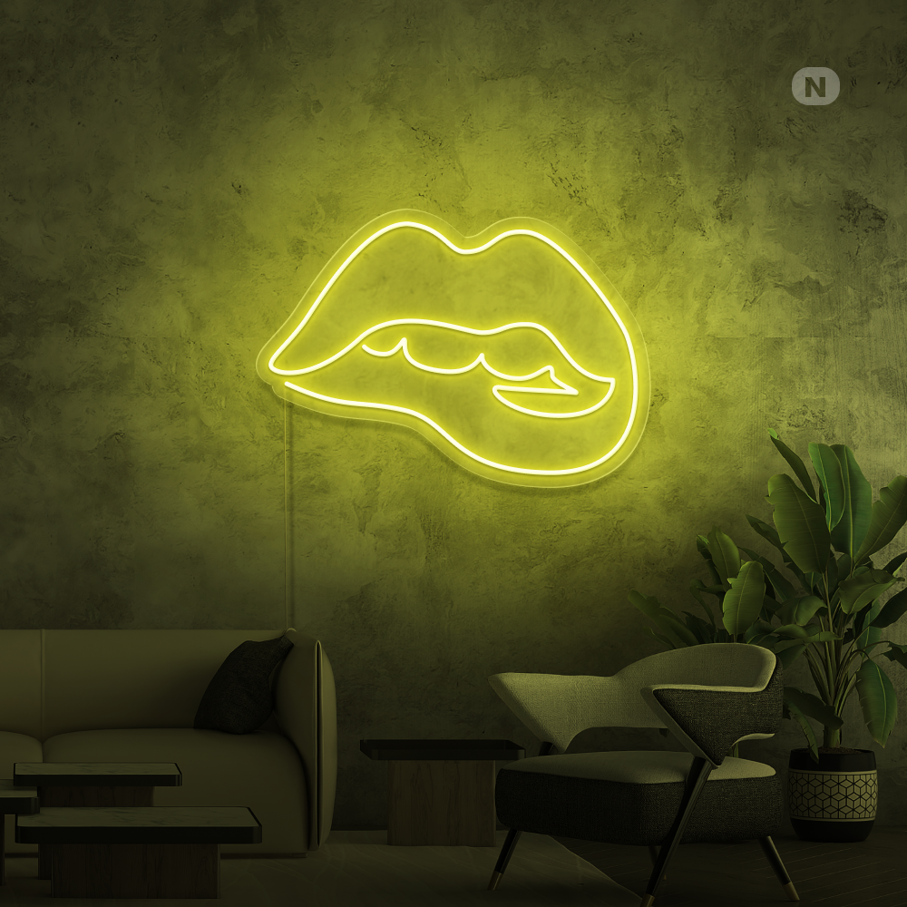 Insegna al neon Lèvres séduisantes