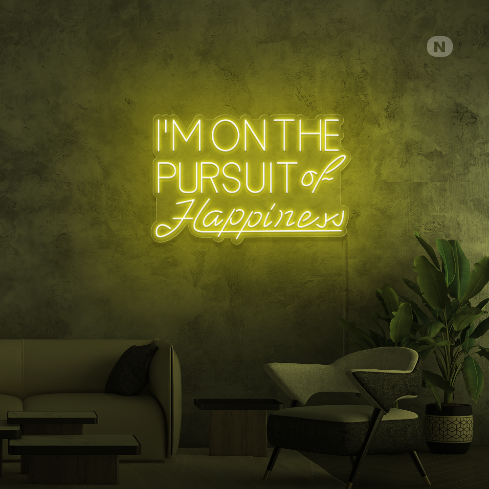 Insegna al neon Hapiness