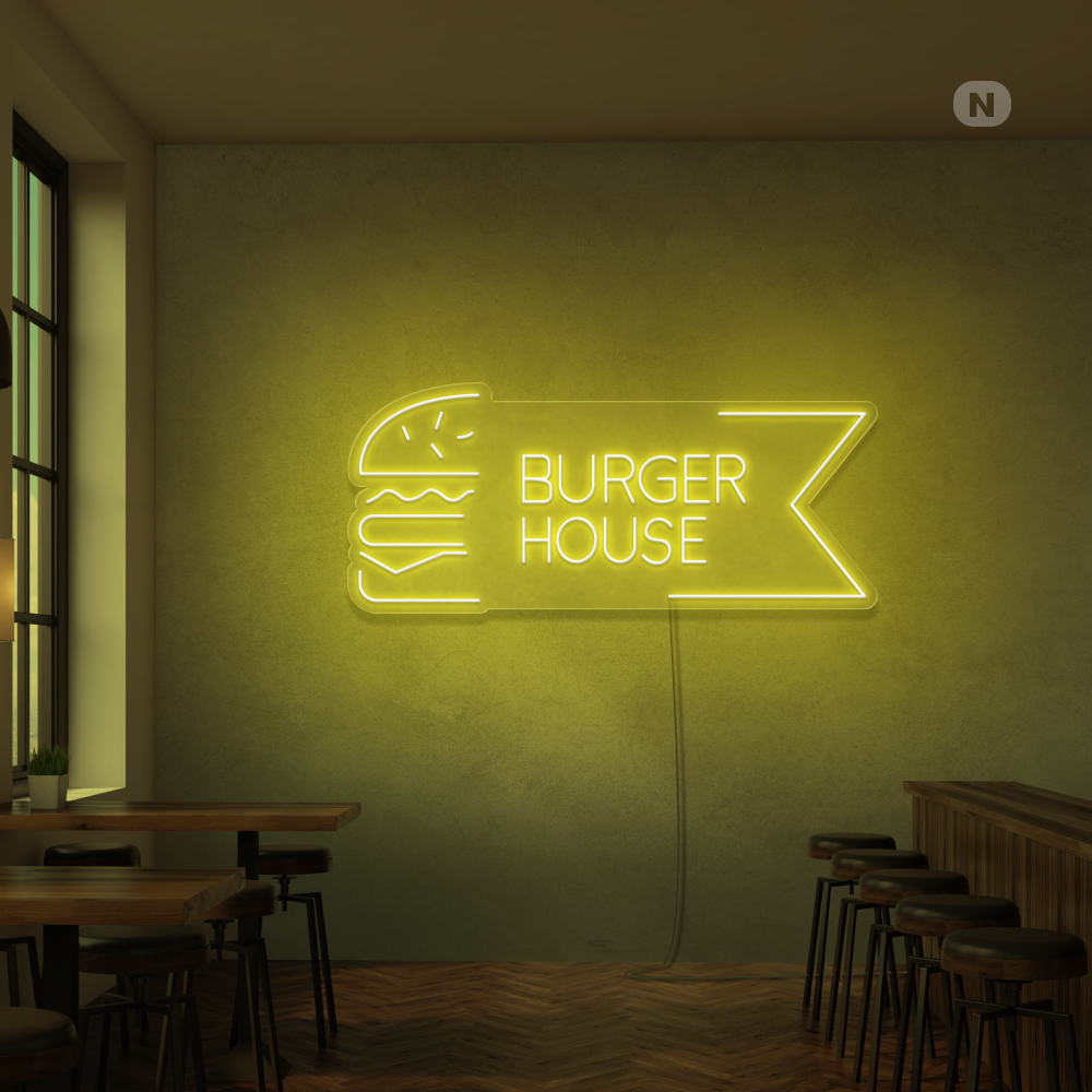 Insegan al neon Burger House