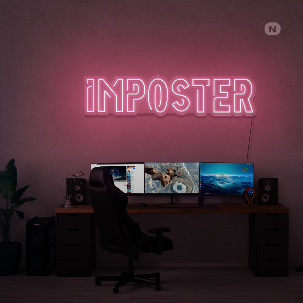 Insegna al neon Imposter