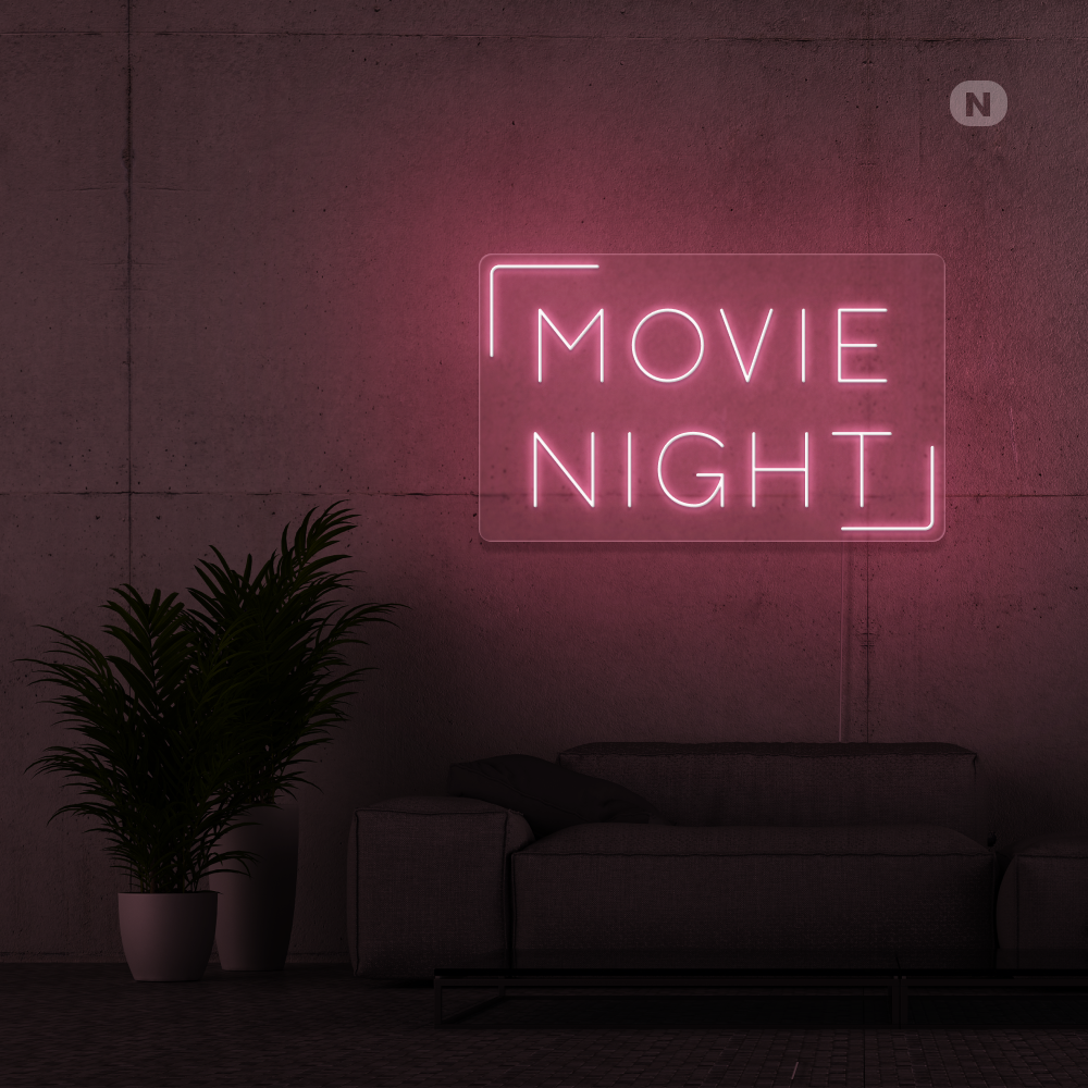 Insegna al neon Movie Night
