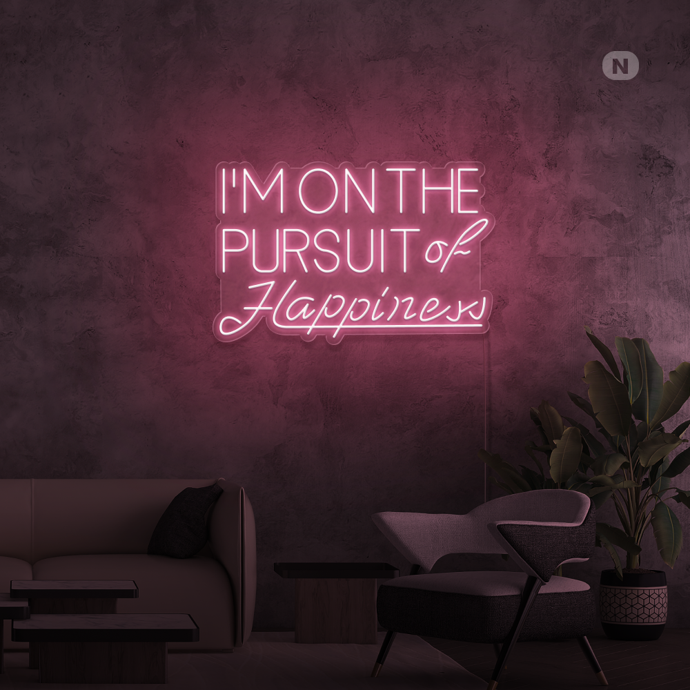 Insegna al neon Hapiness