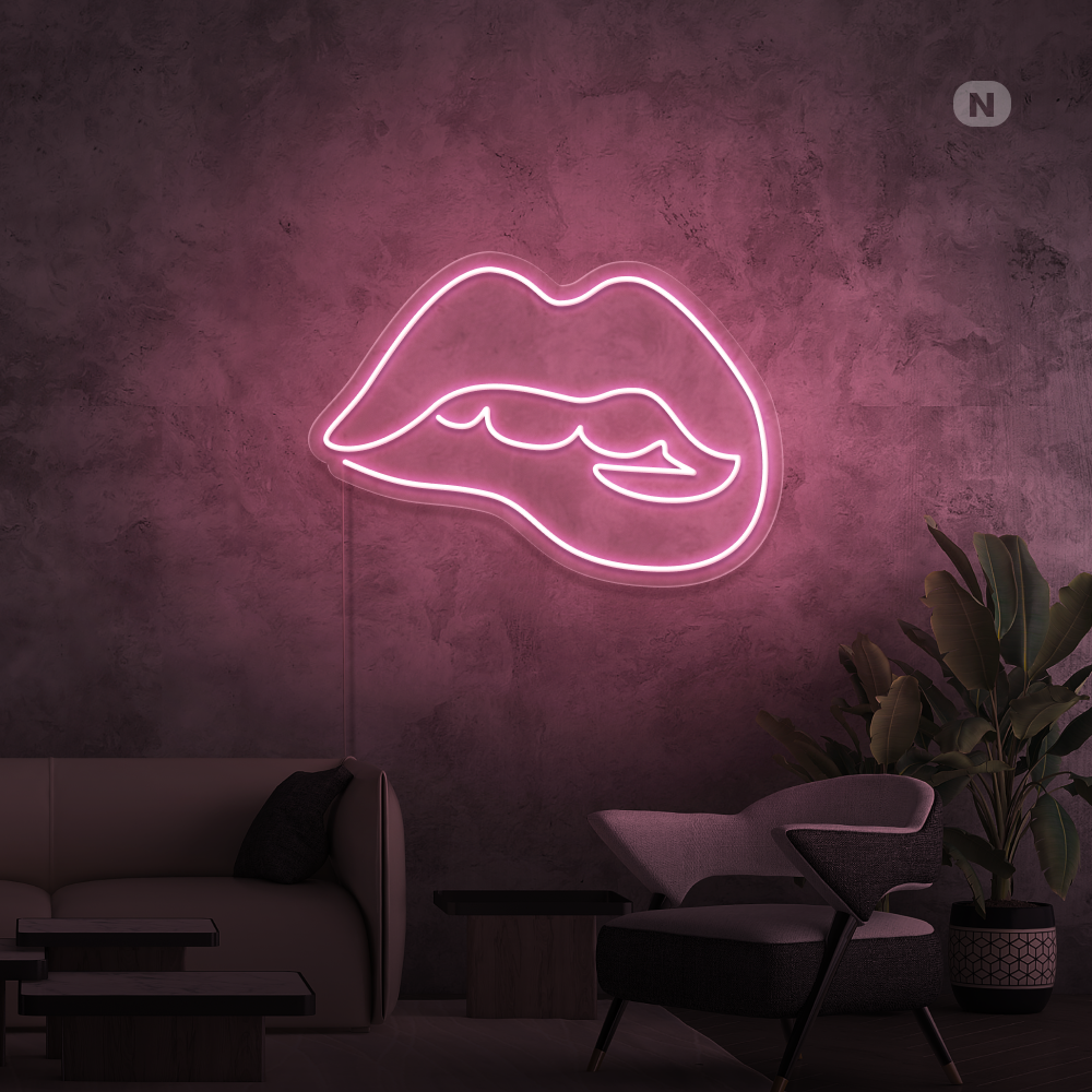 Insegna al neon Lèvres séduisantes