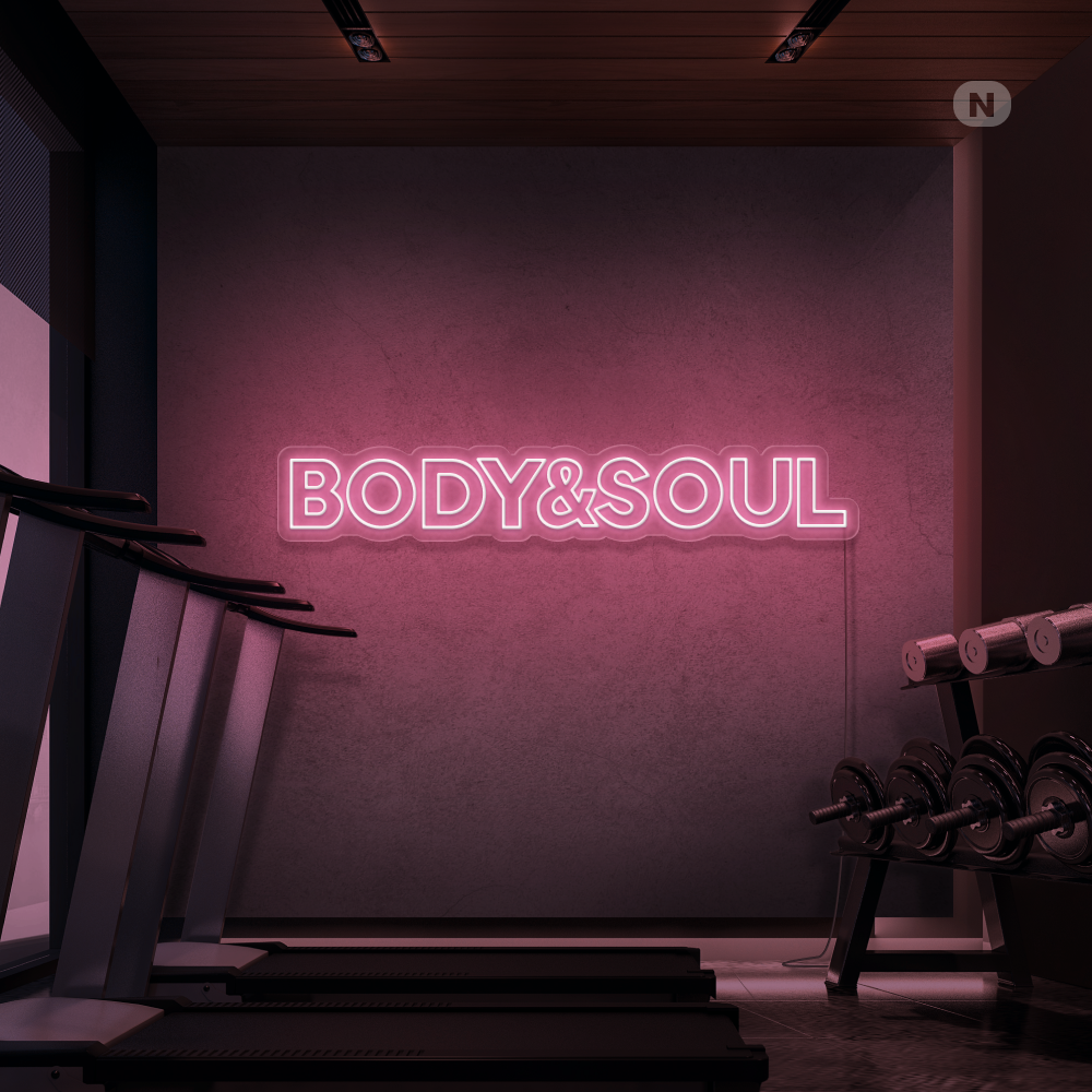 Insegna al neon Body & Soul