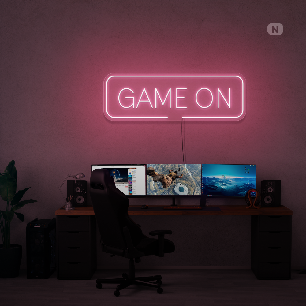 Insegna al neon Game On
