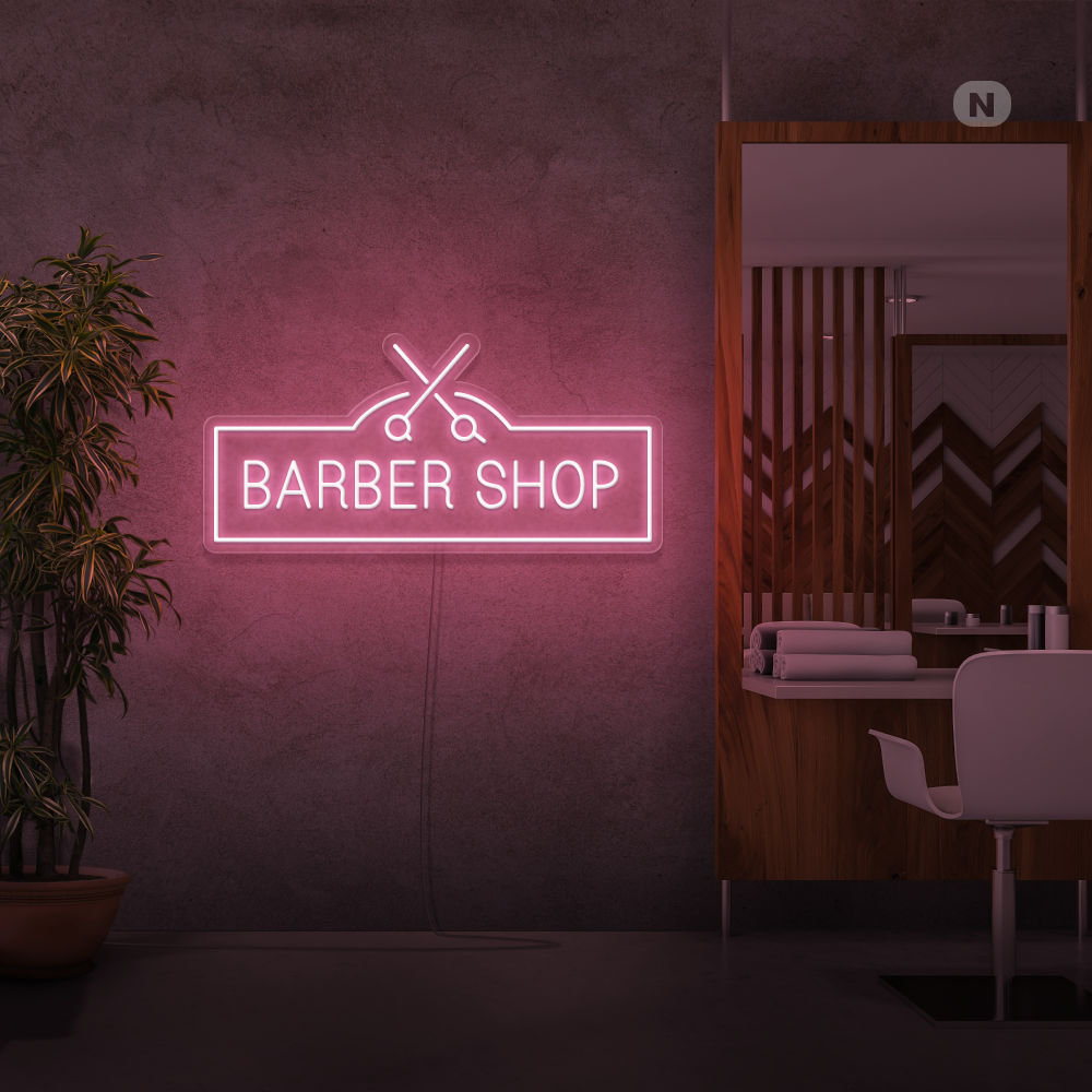 Insegna al neon Barber Shop