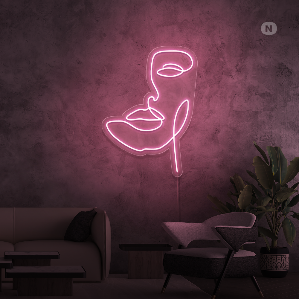 Insegna al neon Maschera