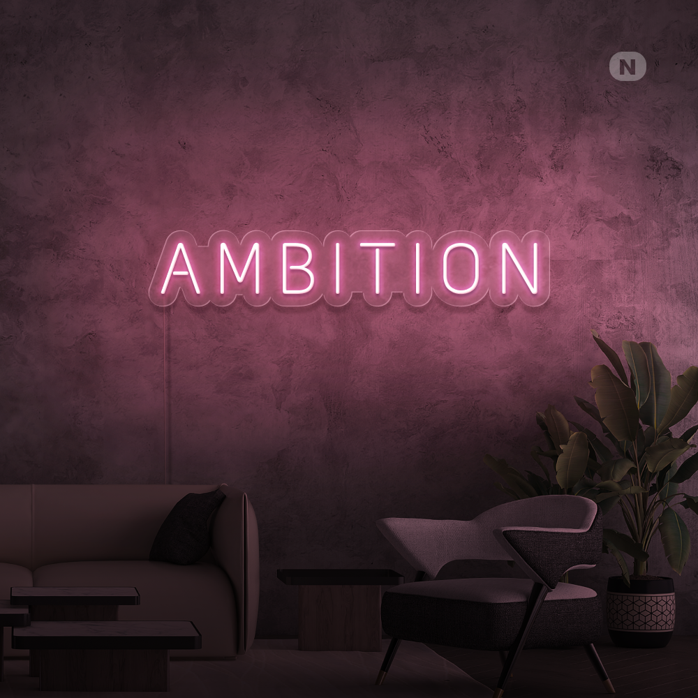 Insegna al neon Ambition