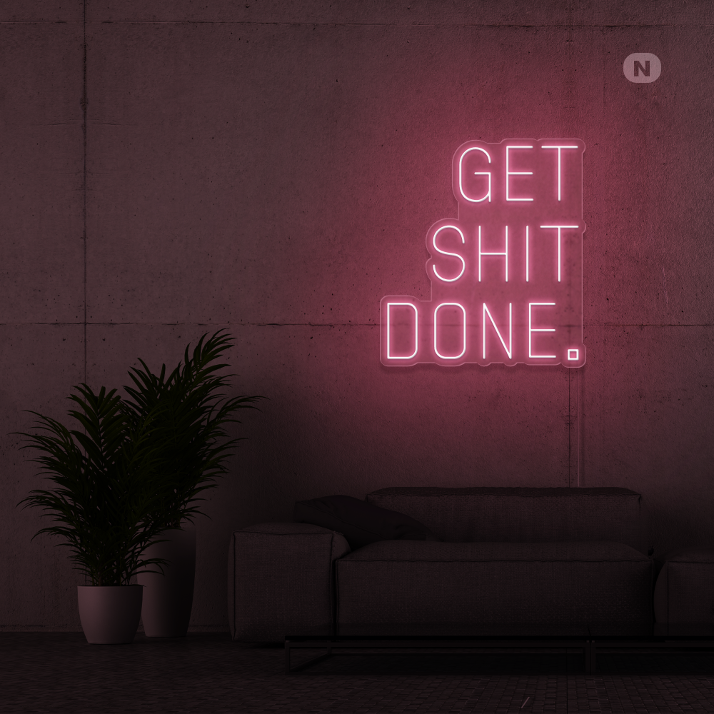 Insegna al neon Get Shit Done