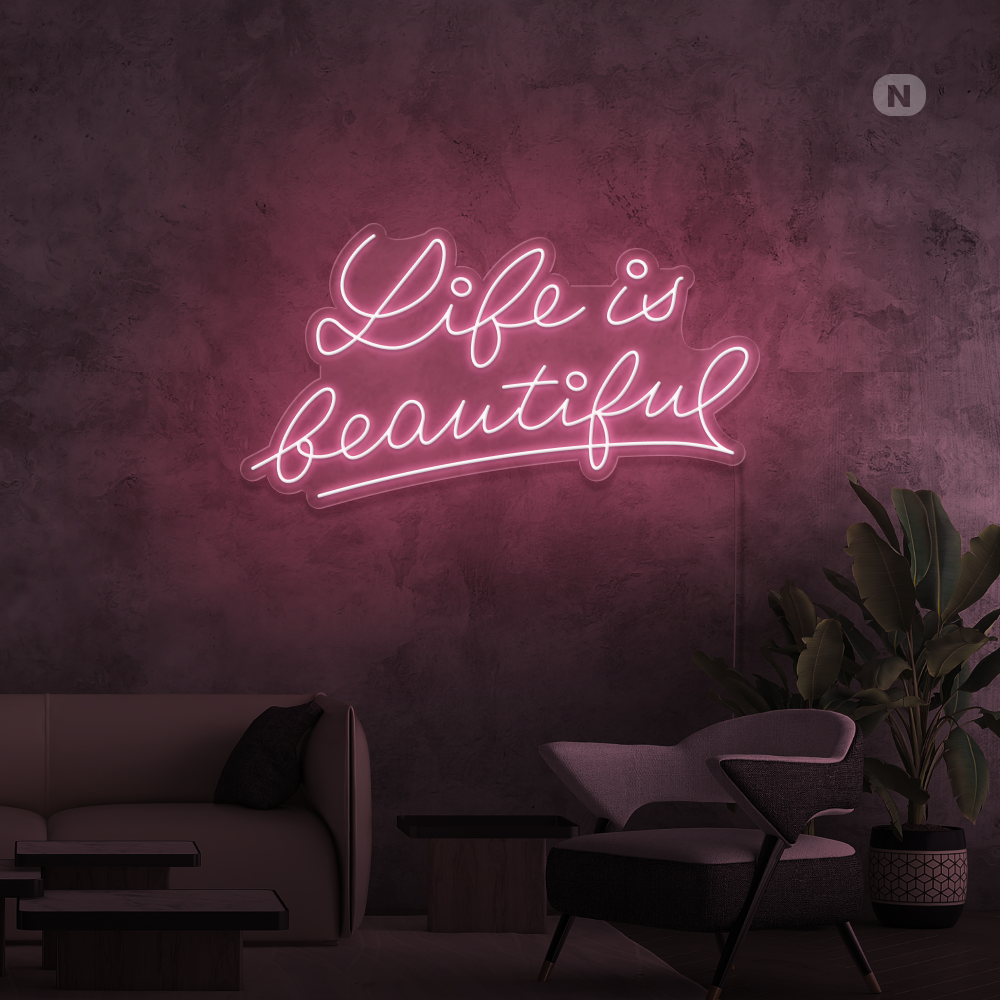 Insegna al neon Life Quote 2