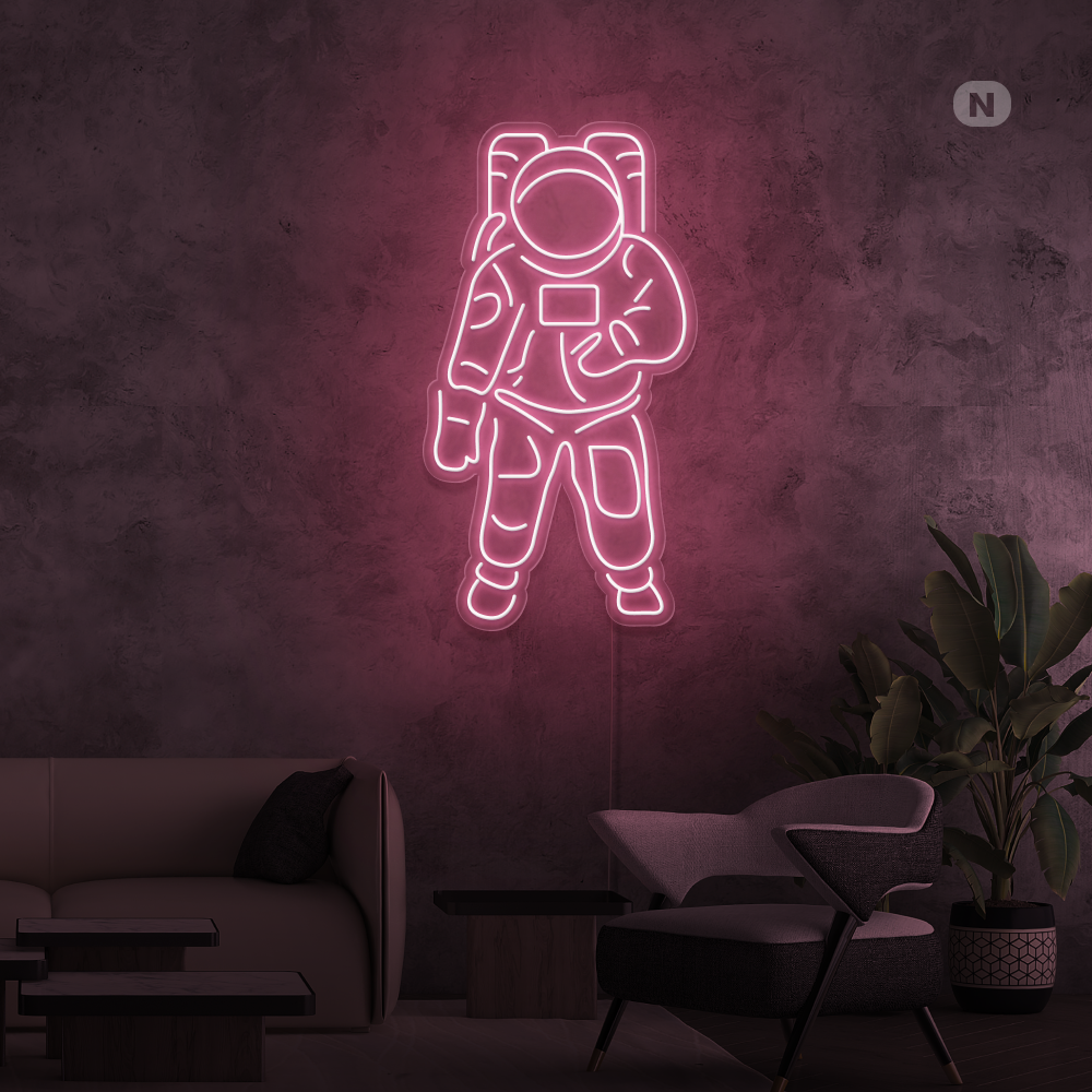 Insegna al neon Astronauta