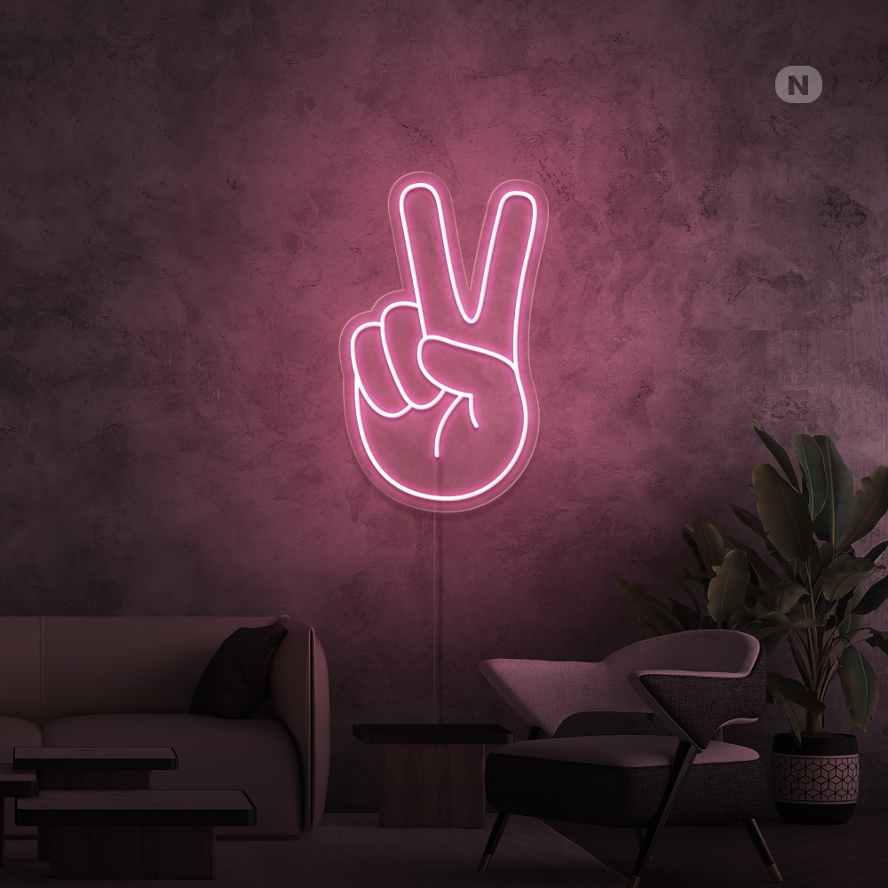 Insegna al neon Peace