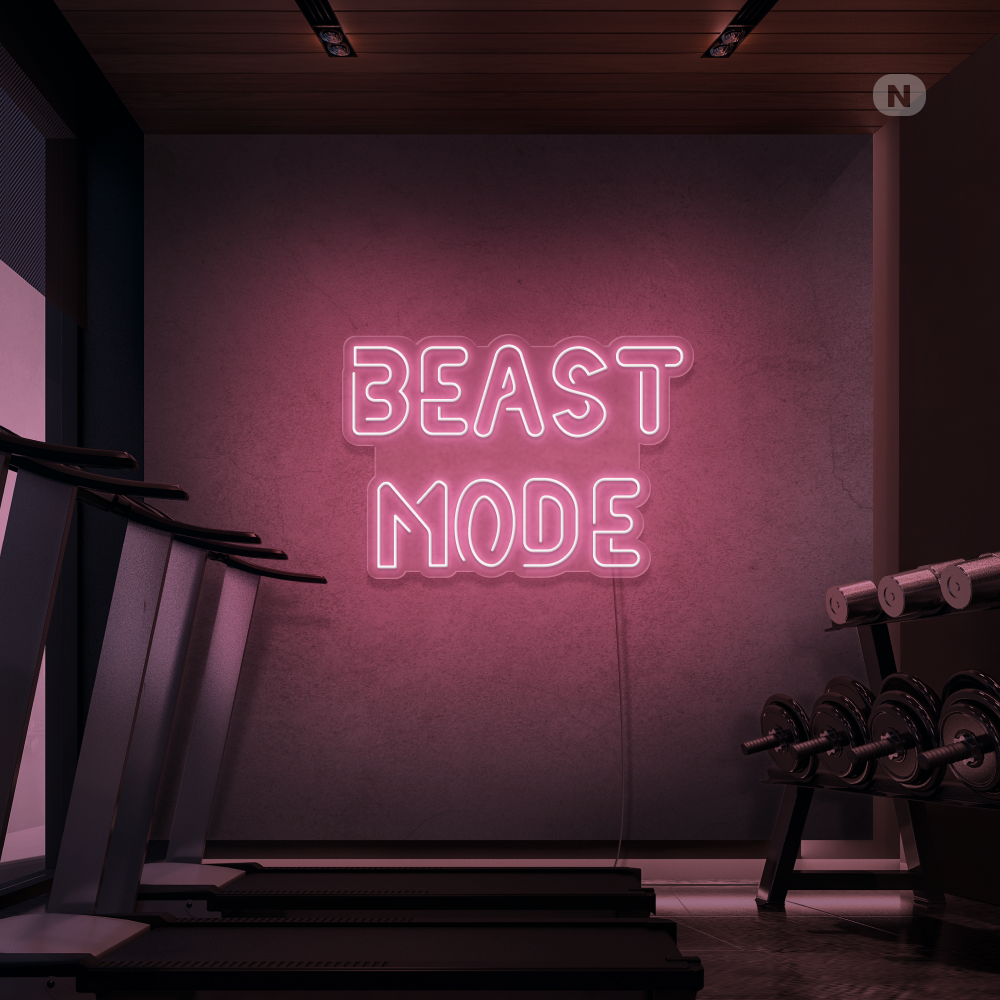Insegna al neon Beast Mode