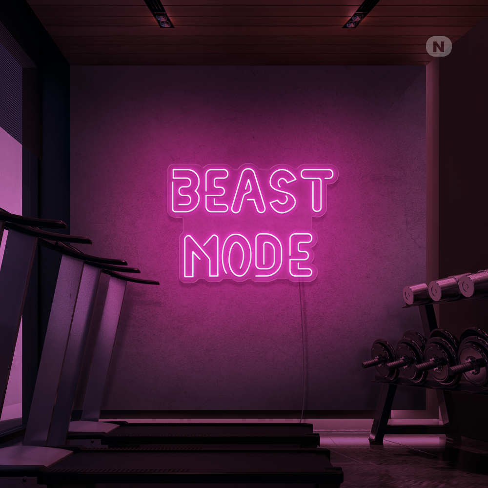 Insegna al neon Beast Mode