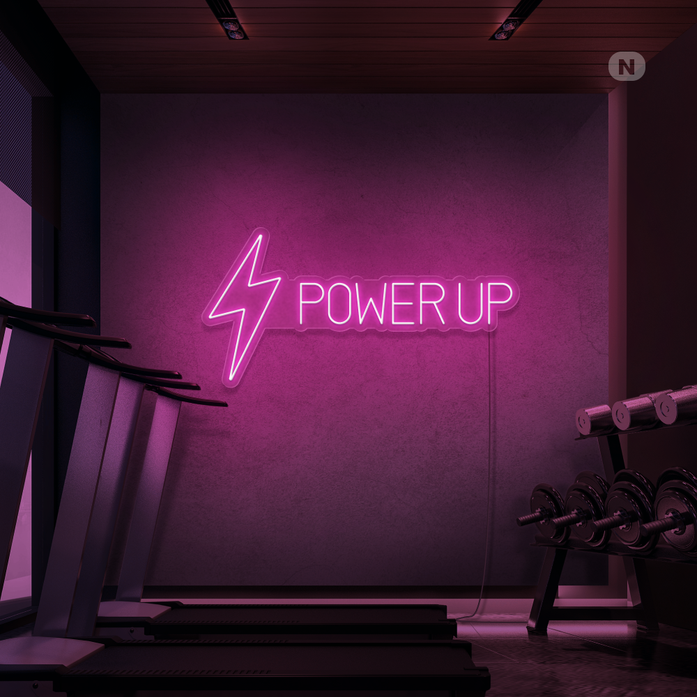 Insegna al neon Power Up