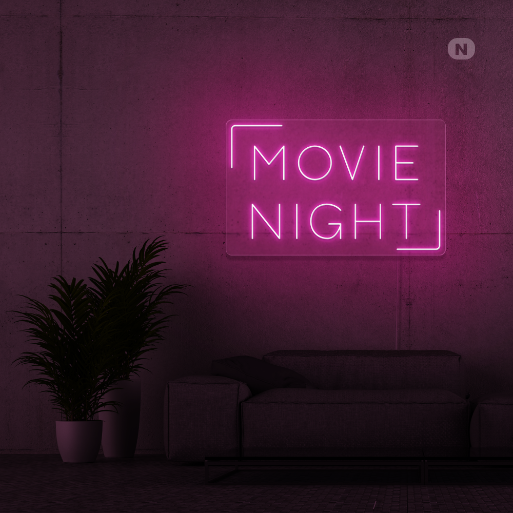 Insegna al neon Movie Night