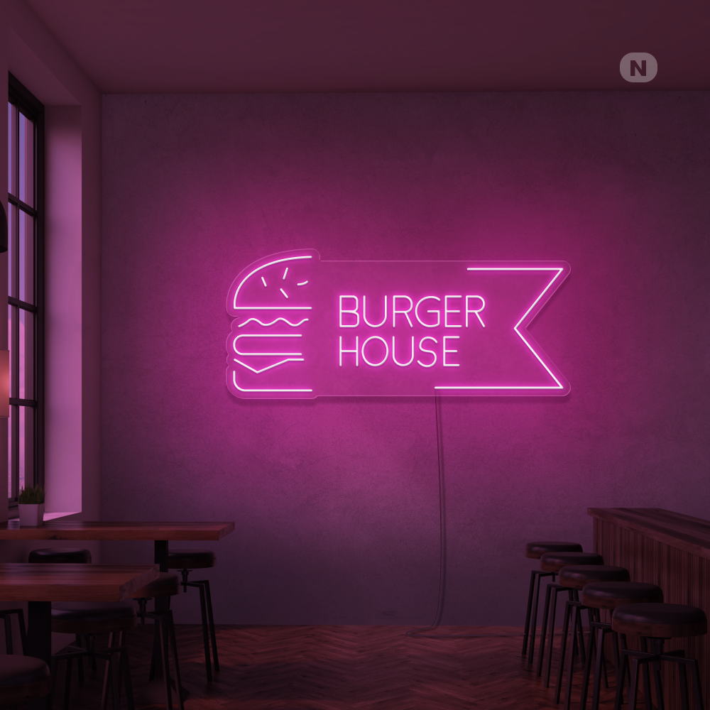 Insegan al neon Burger House
