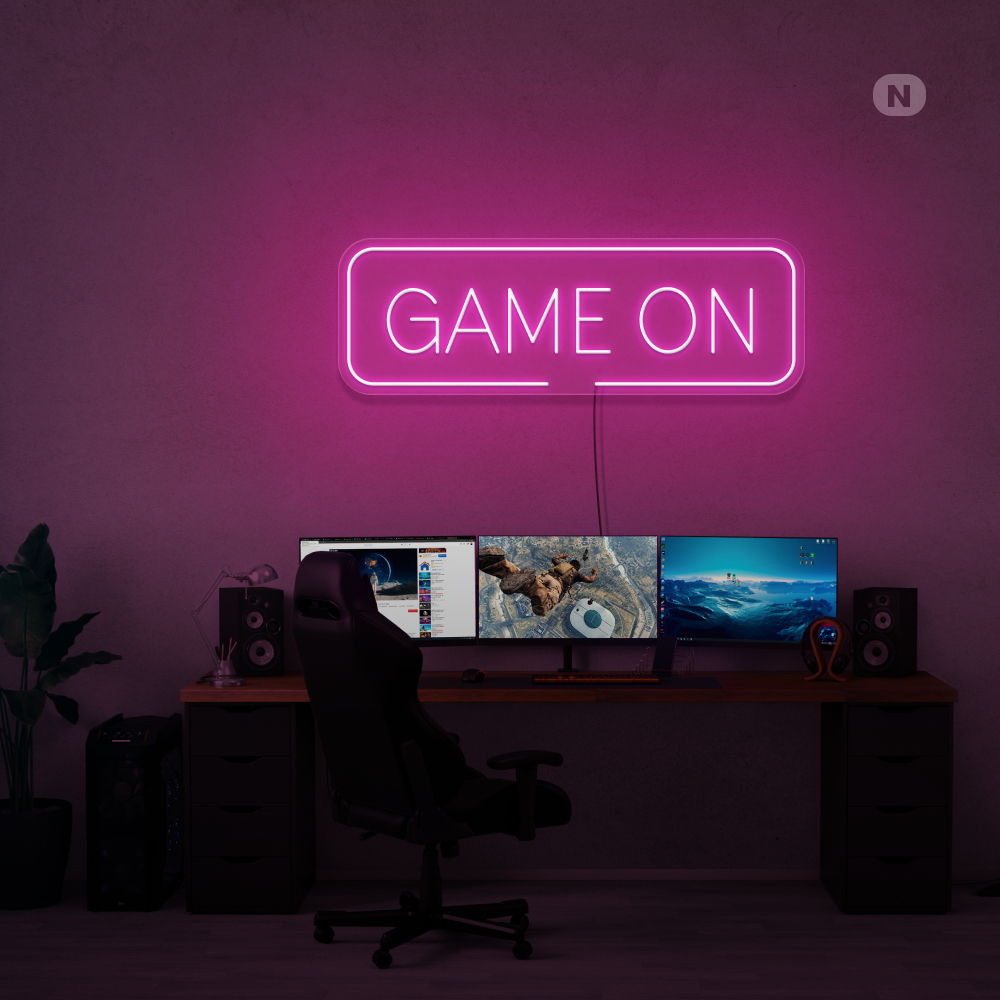 Insegna al neon Game On