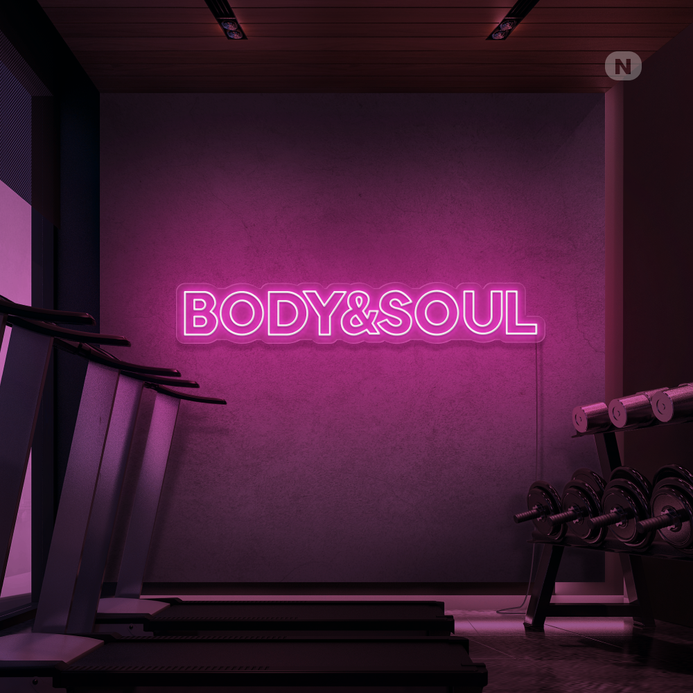 Insegna al neon Body & Soul