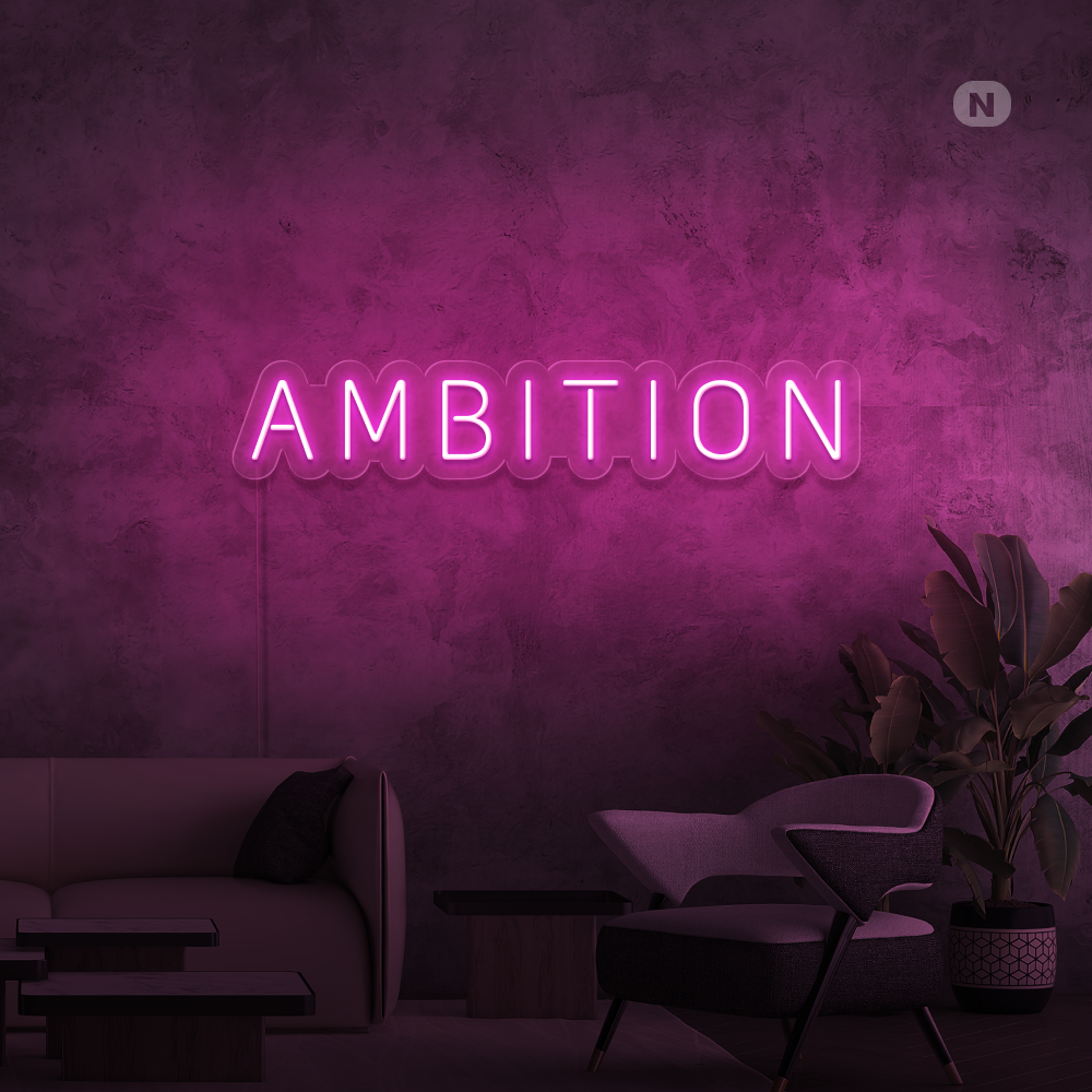 Insegna al neon Ambition