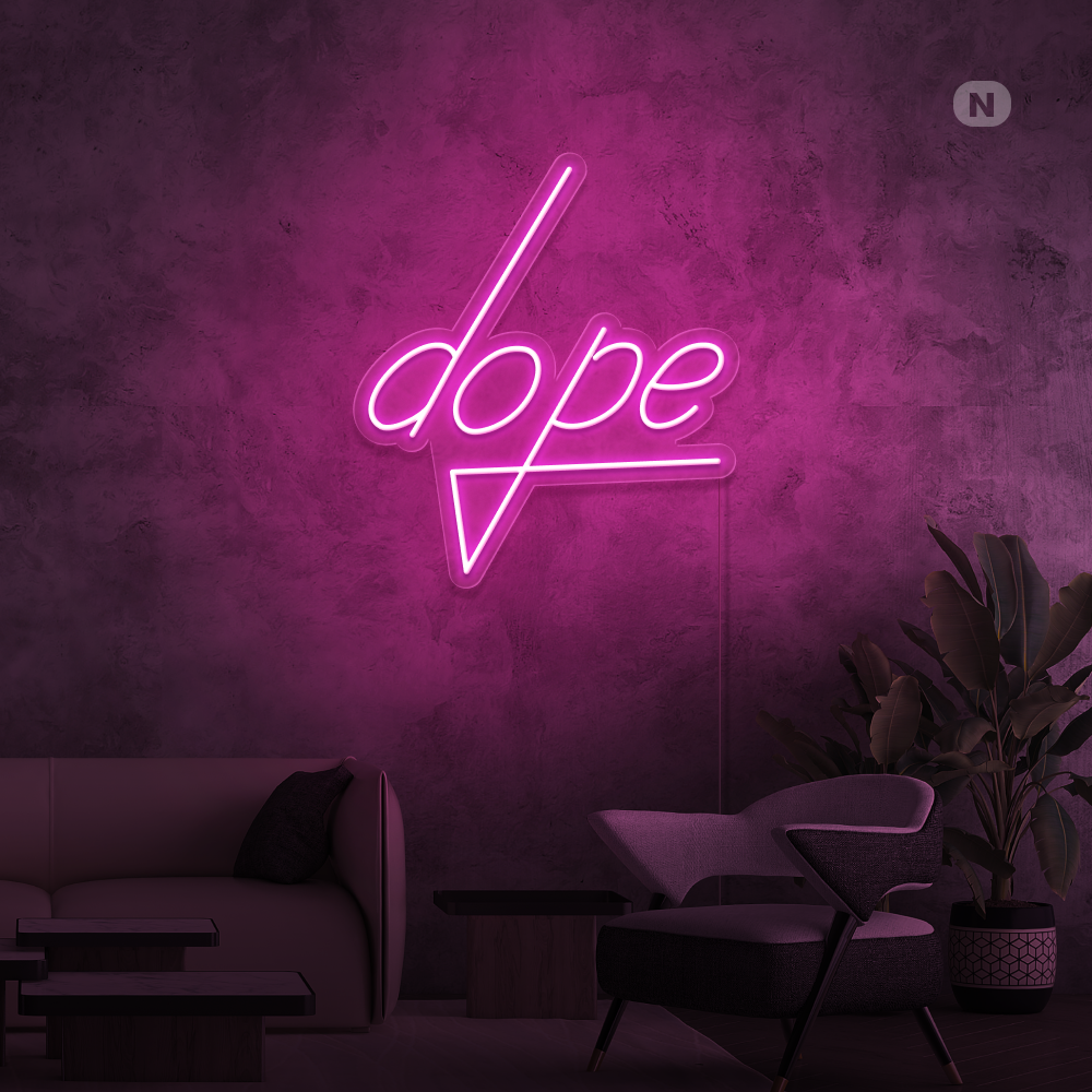 Insegna al neon Dope