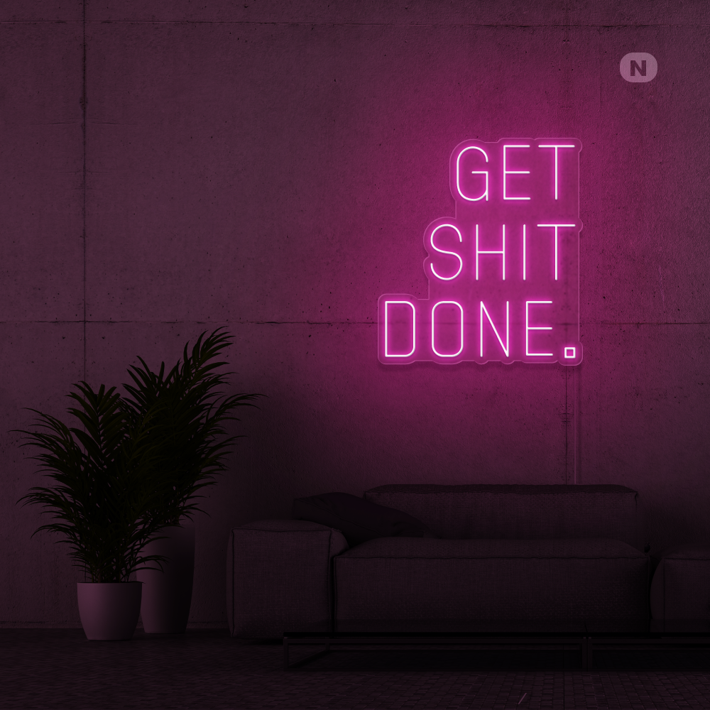 Insegna al neon Get Shit Done