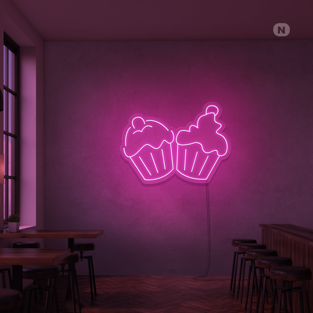 Insegna al neon Cupcakes