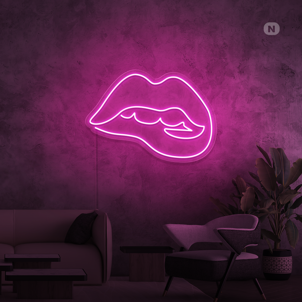 Insegna al neon Lèvres séduisantes
