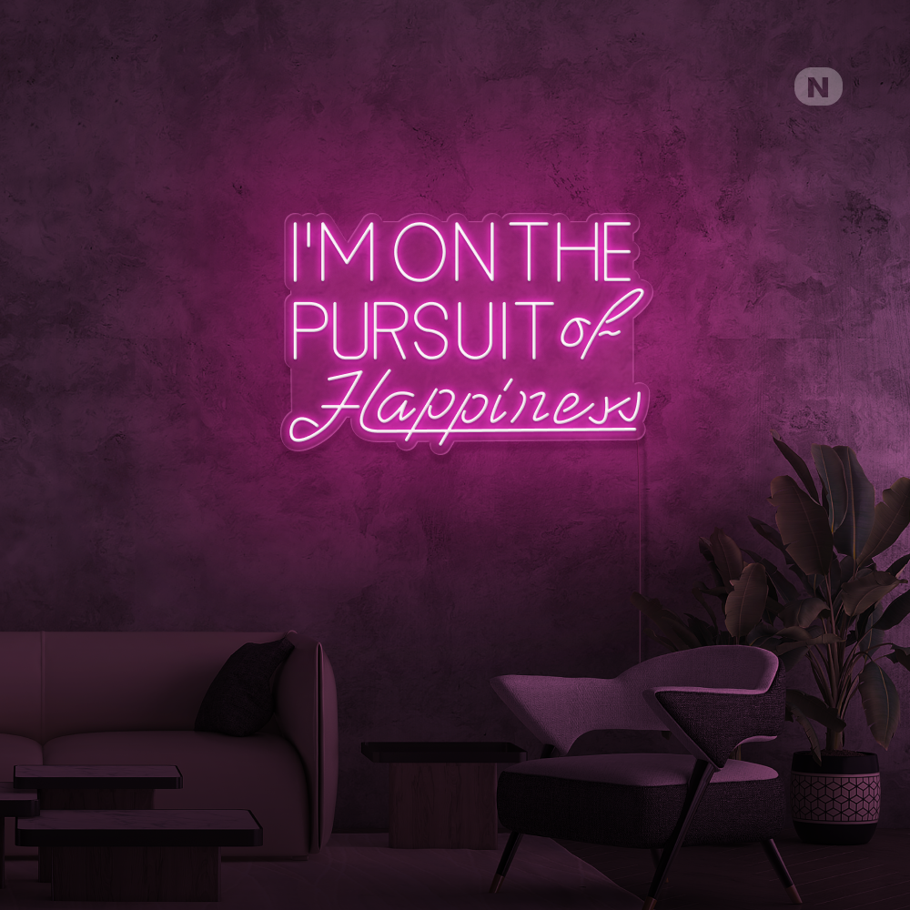 Insegna al neon Hapiness
