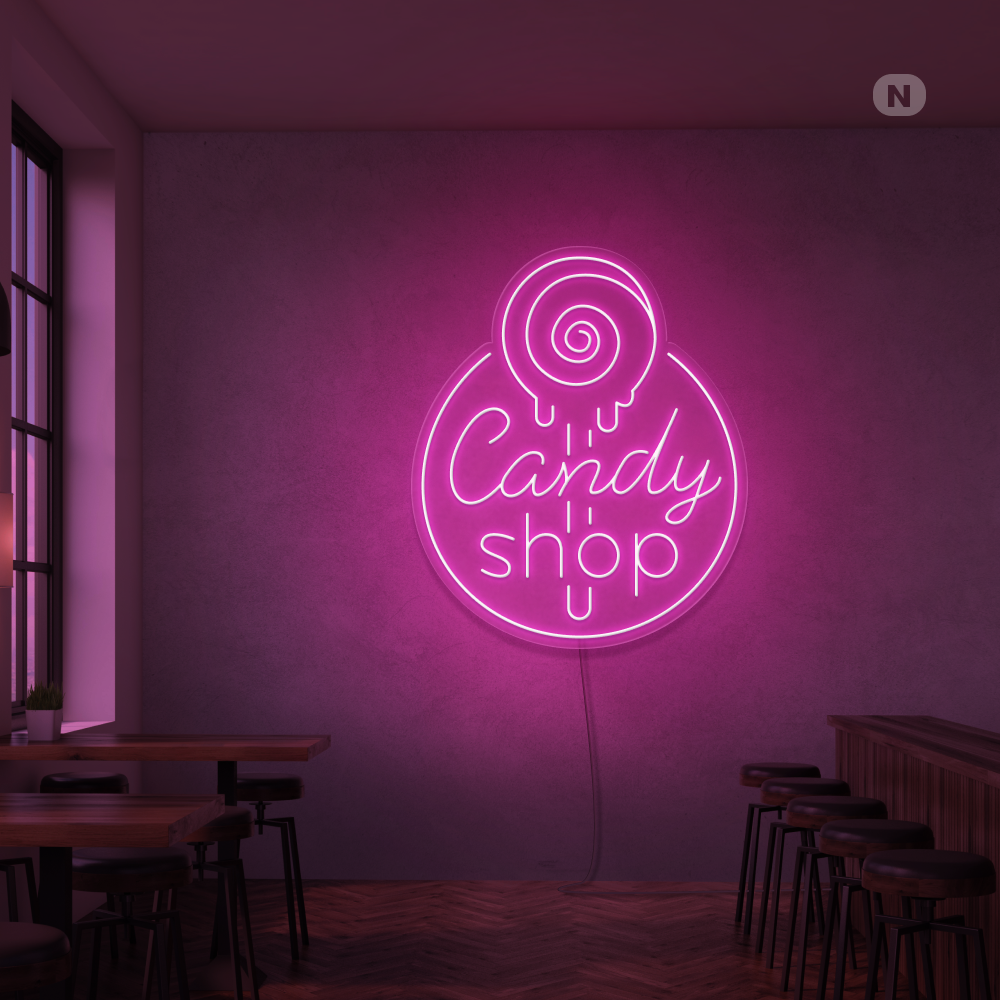 Insegna al Neon Candy Shop