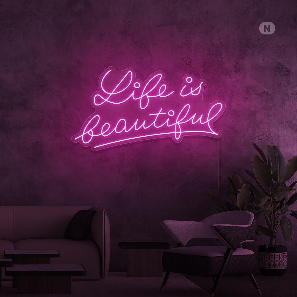 Insegna al neon Life Quote 2