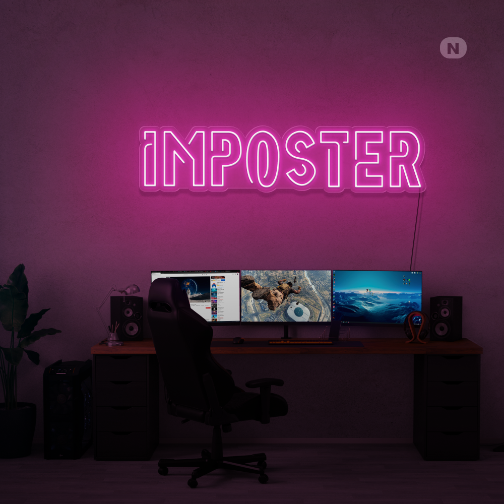 Insegna al neon Imposter