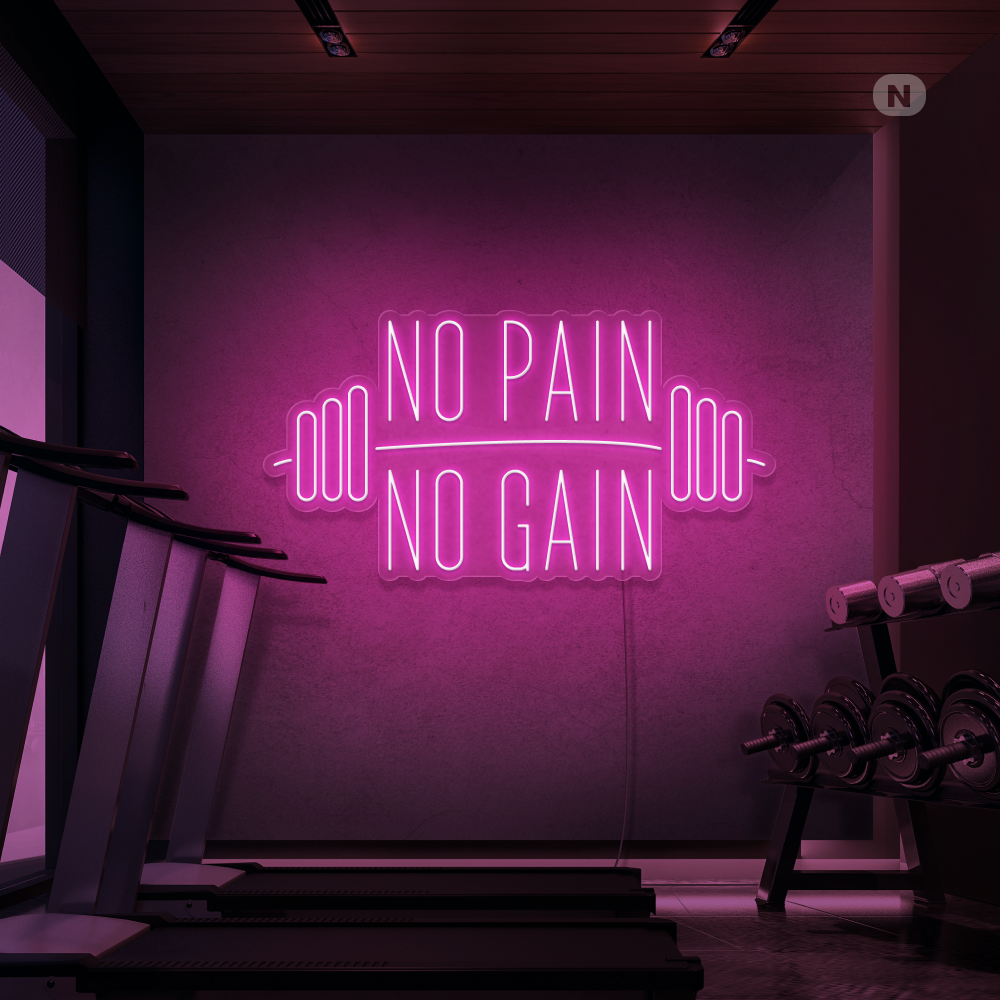 Insegna al neon No Pain No Gain