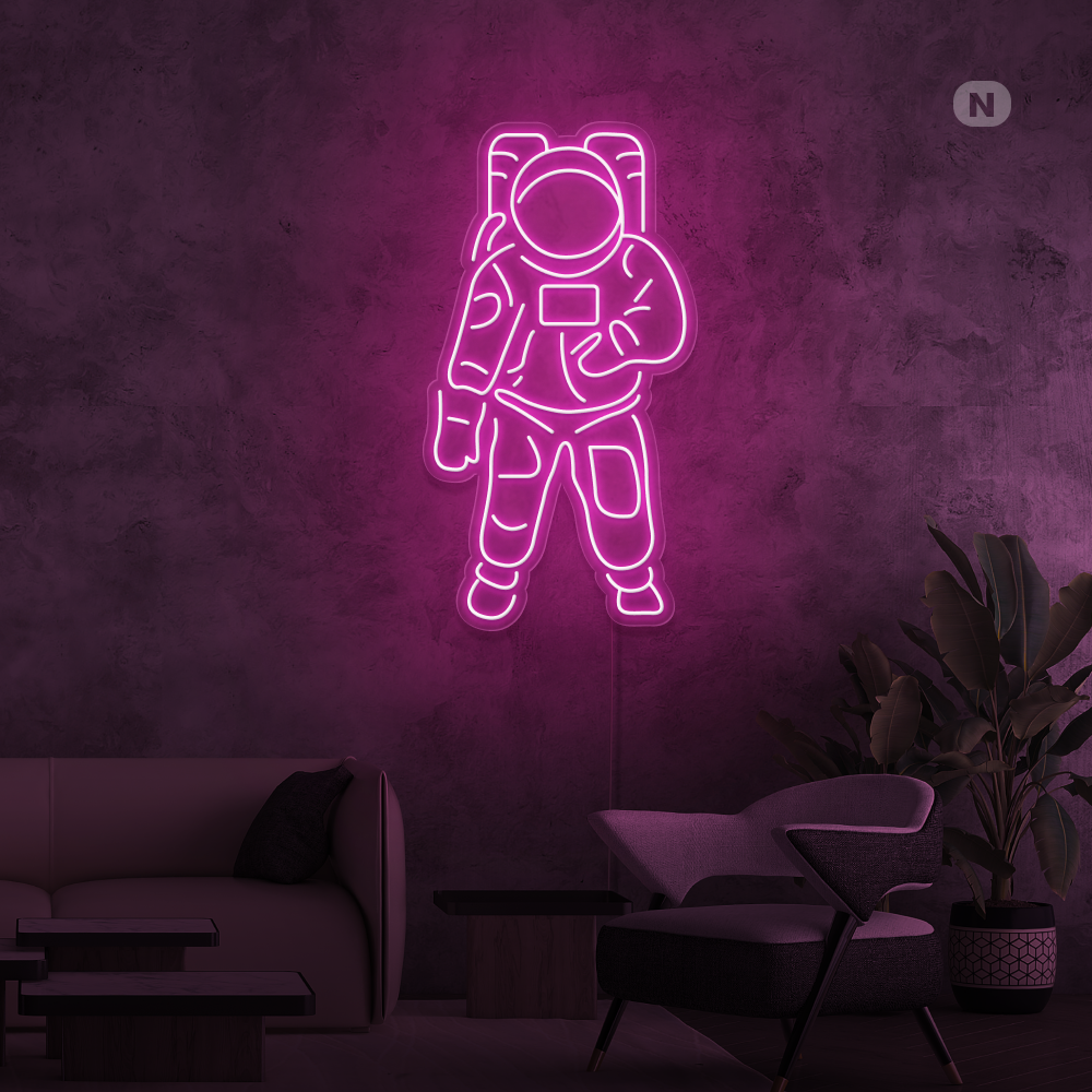 Insegna al neon Astronauta