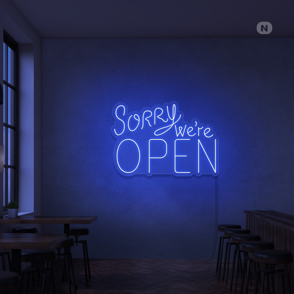 Insegna al neon Open