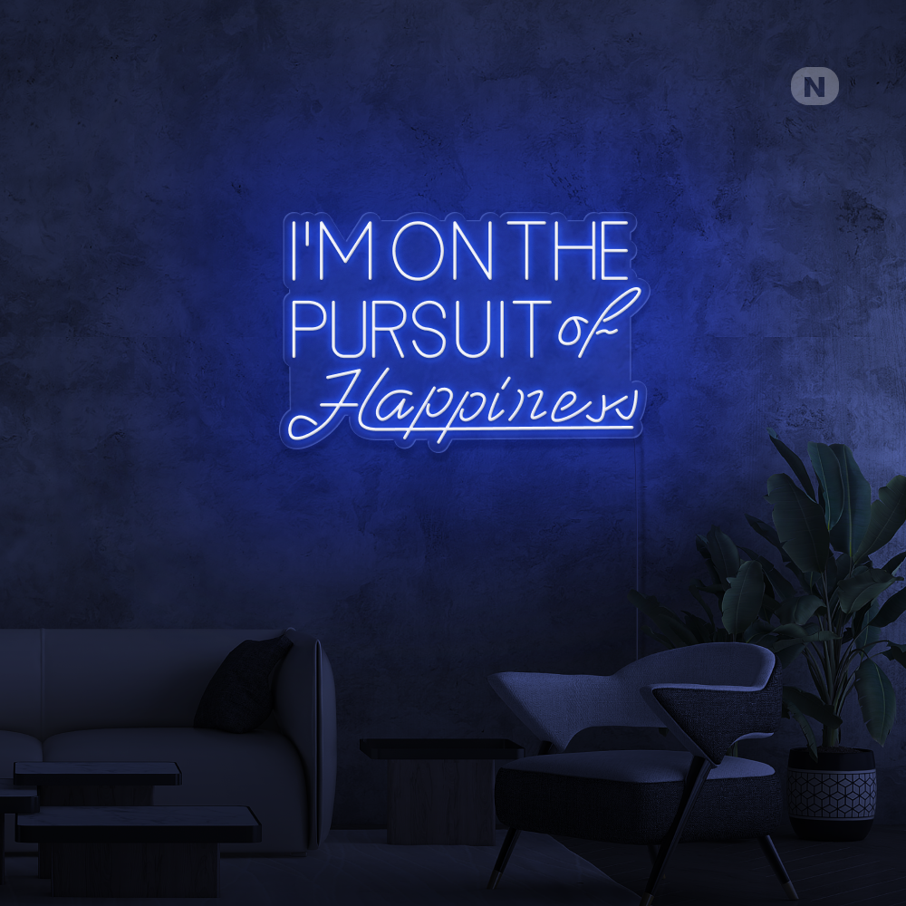 Insegna al neon Hapiness