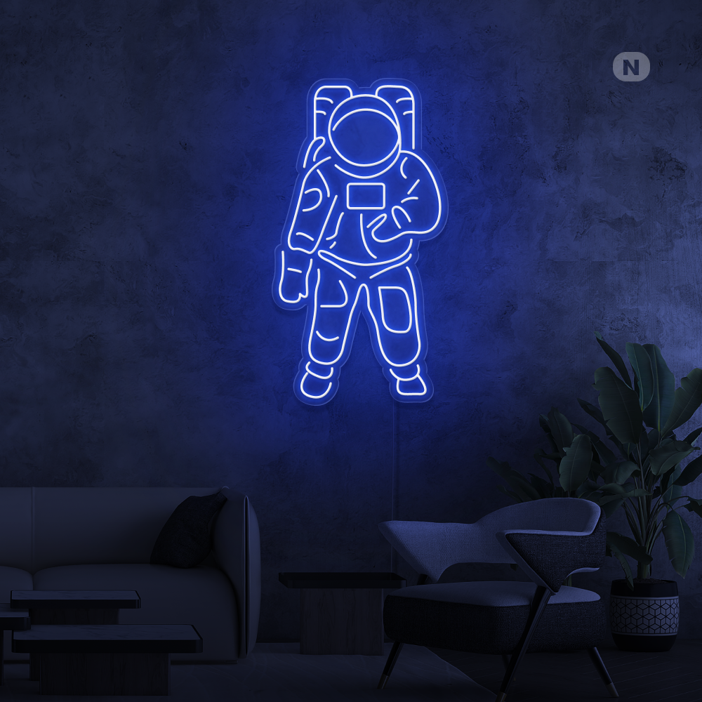 Insegna al neon Astronauta