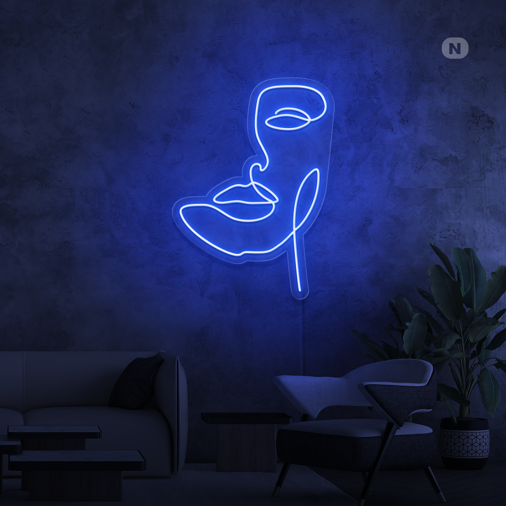 Insegna al neon Maschera